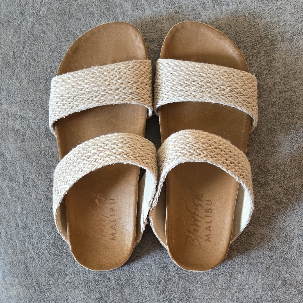 Blowfish Women's Cream Woven Sandals